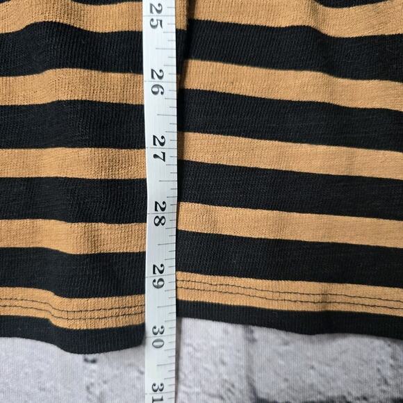 Lane Bryant Striped Relaxed Fit Drop Shoulder Long Sleeve Sailor Collar New 22/4 - Picture 9 of 10